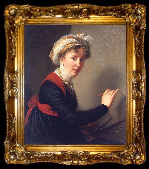 framed  eisabeth Vige-Lebrun Self ortrait, ta009-2